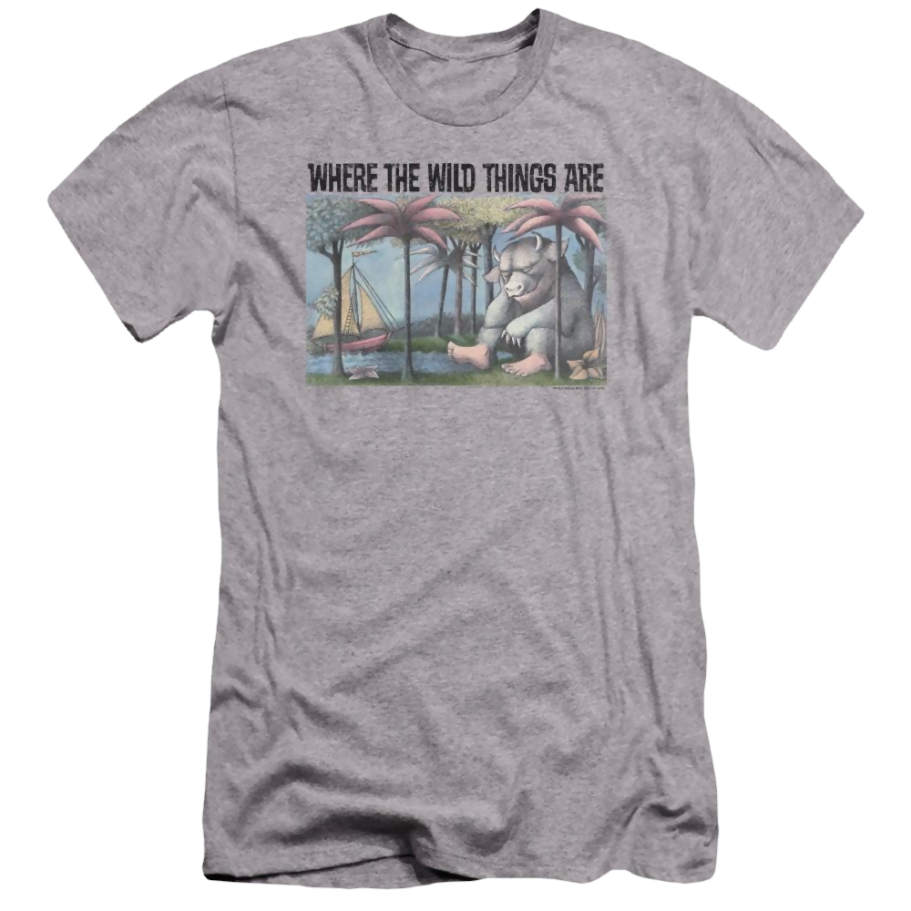 Where The Wild Things Are Cover Art Men's Premium Slim Fit T-Shirt Men's Premium Slim Fit T-Shirt Where The Wild Things Are