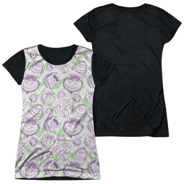 Where The Wild Things Are Wild Scribble juniors black back t-shirt