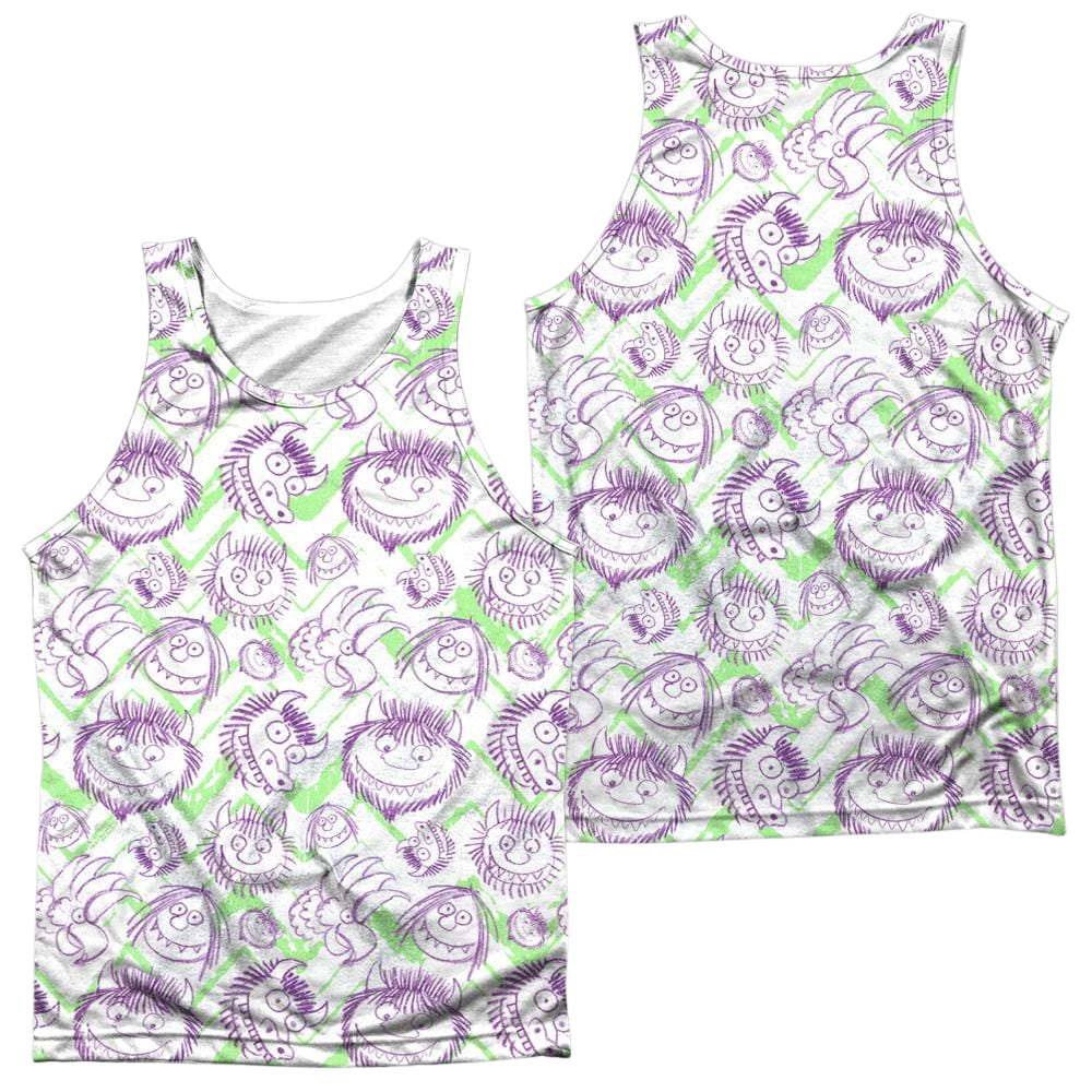 Where The Wild Things Are Wild Scribble Men's All Over Print Tank Men's All Over Print Tank Where The Wild Things Are