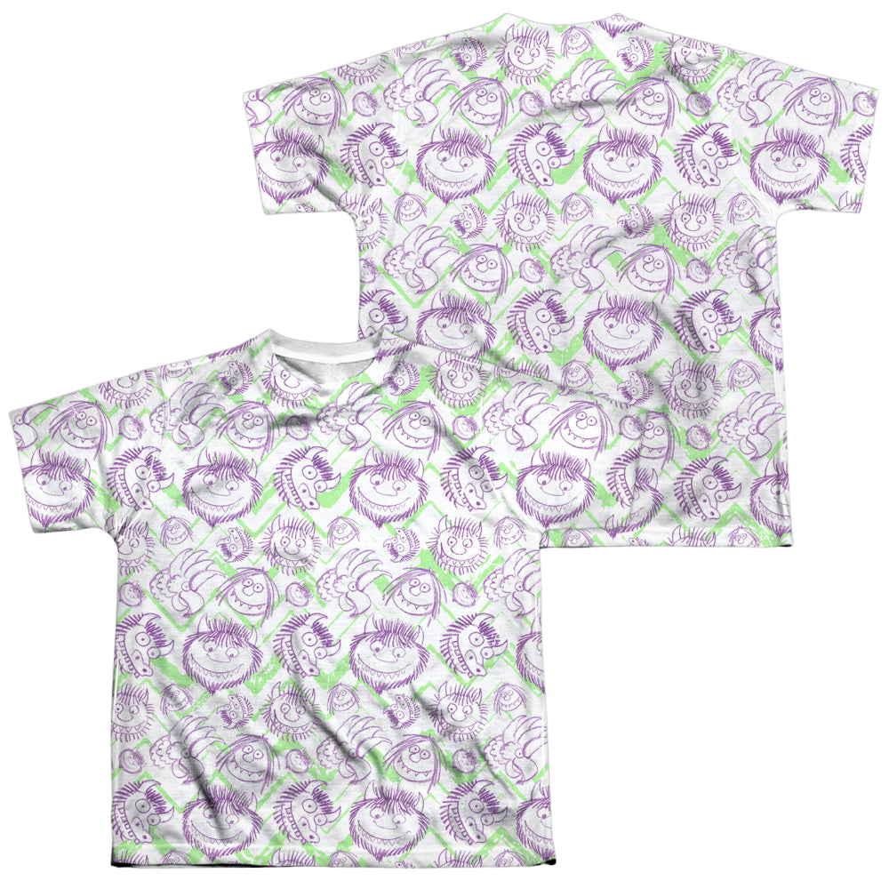 Where the Wild Things Are Wild Scribble (F/B) - Youth All-Over Print Youth All-Over Print T-Shirt (Ages 8-12) Where The Wild Things Are