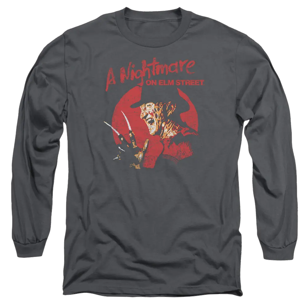 A Nightmare on Elm Street Freddy Circle - Men's Long Sleeve T-Shirt A Nightmare on Elm Street