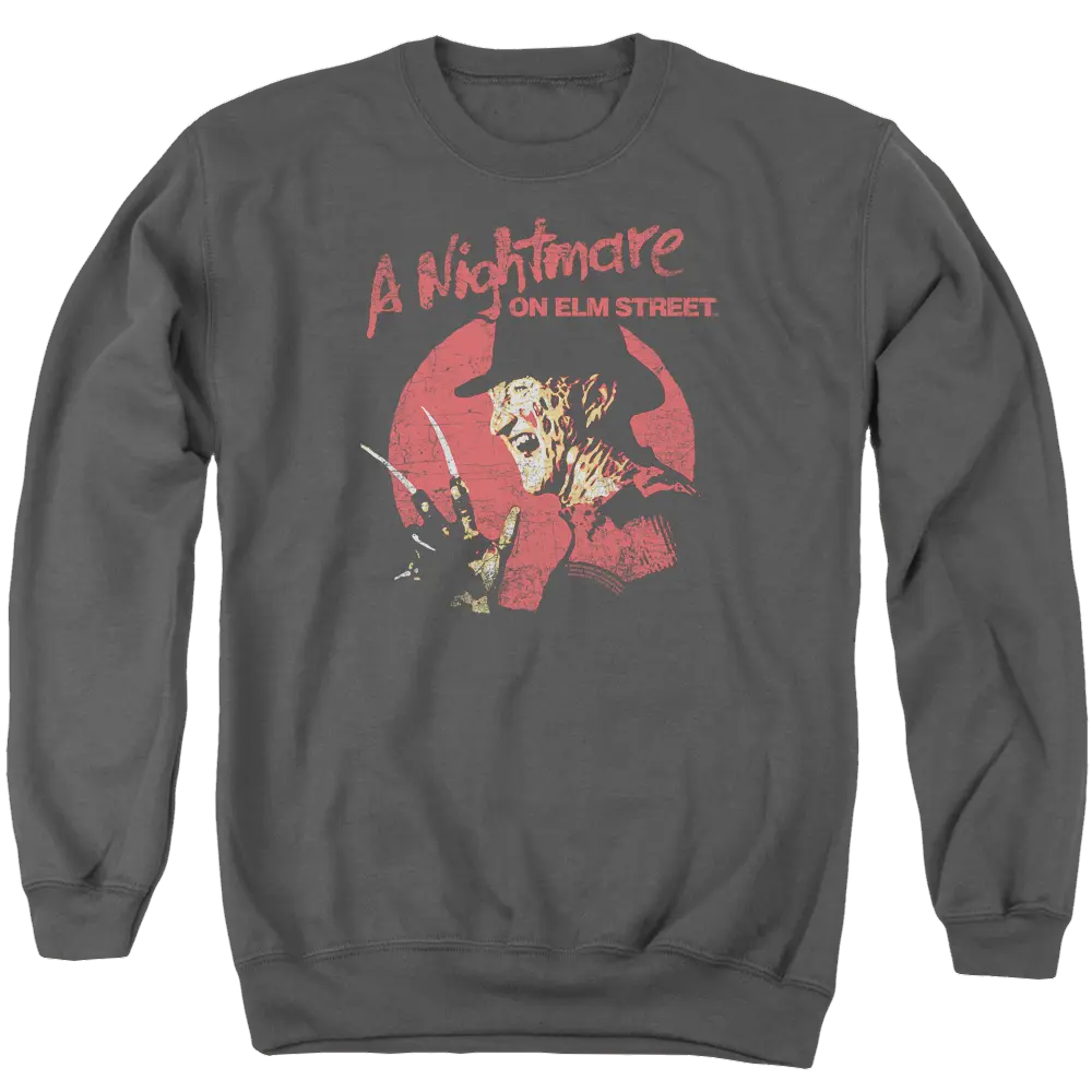 A Nightmare on Elm Street Freddy Circle - Men's Crewneck Sweatshirt A Nightmare on Elm Street