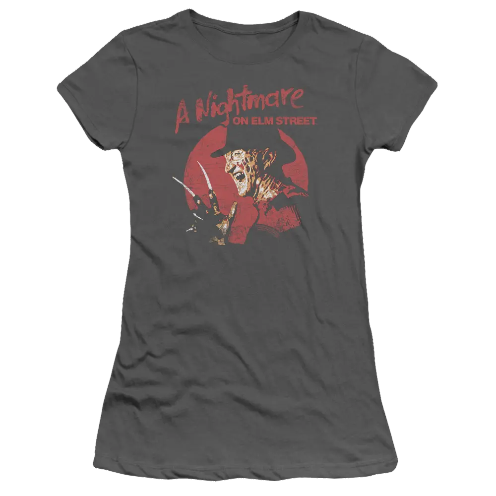 A Nightmare on Elm Street Freddy Circle - Juniors T-Shirt A Nightmare on Elm Street