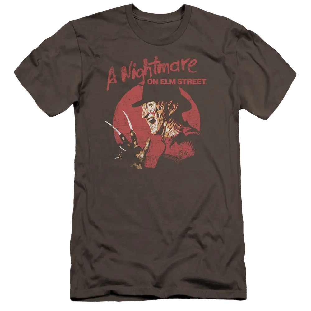 A Nightmare on Elm Street Freddy Circle - Men's Premium Slim Fit T-Shirt A Nightmare on Elm Street