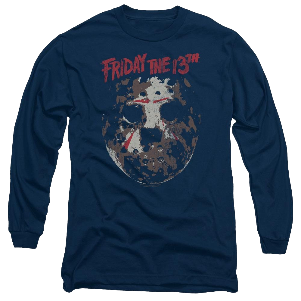 Friday The 13th Rough Mask - Men's Long Sleeve T-Shirt Men's Long Sleeve T-Shirt Friday The 13th
