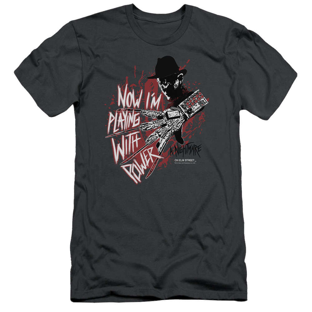 A Nightmare on Elm Street Playing With Power - Men's Slim Fit T-Shirt Men's Slim Fit T-Shirt A Nightmare on Elm Street