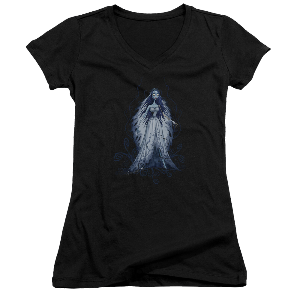 Corpse Bride Vines - Juniors V-Neck T-Shirt Juniors V-Neck T-Shirt Corpse Bride
