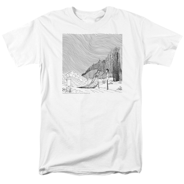 White men's regular fit t-shirt with Corpse Bride My Darling graphic