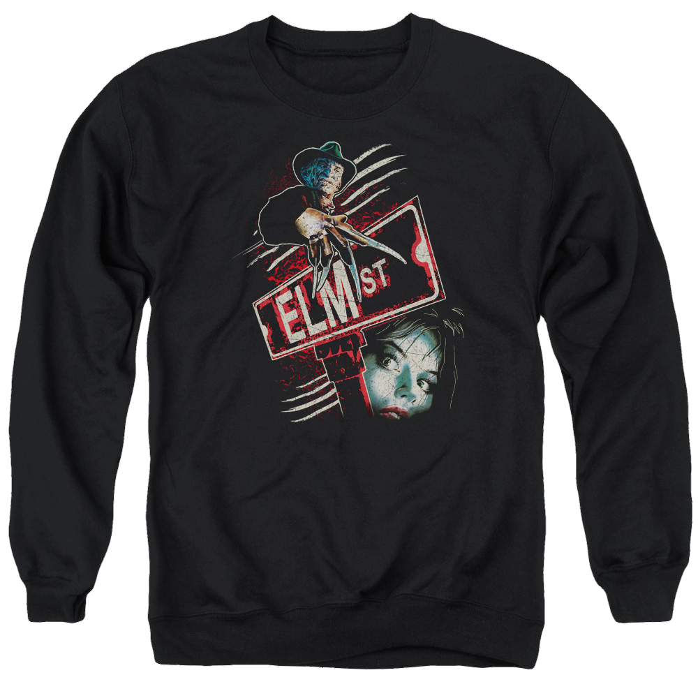 A Nightmare on Elm Street Elm St - Men's Crewneck Sweatshirt Men's Crewneck Sweatshirt A Nightmare on Elm Street