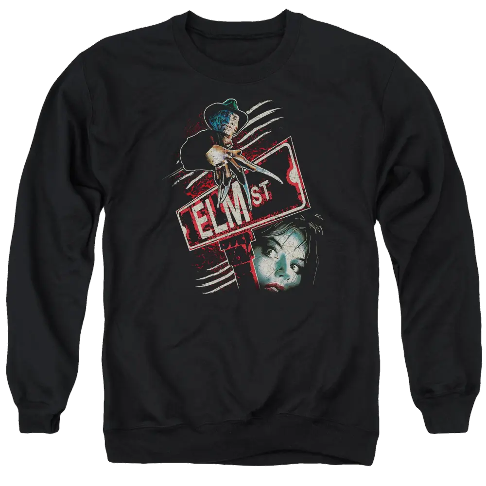 A Nightmare on Elm Street Elm St - Men's Crewneck Sweatshirt A Nightmare on Elm Street