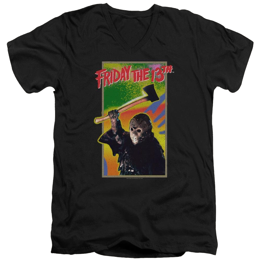 Friday The 13th Retro Game - Men's V-Neck T-Shirt Men's V-Neck T-Shirt Friday The 13th