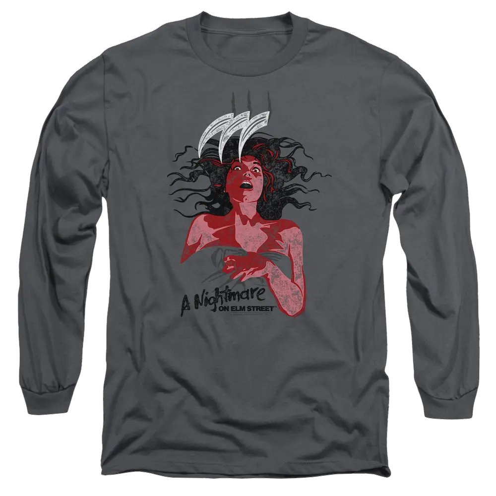 A Nightmare on Elm Street Illustrated European Poster - Men's Long Sleeve T-Shirt A Nightmare on Elm Street