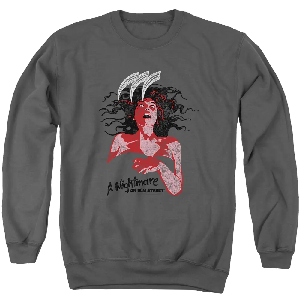 A Nightmare on Elm Street Illustrated European Poster - Men's Crewneck Sweatshirt A Nightmare on Elm Street