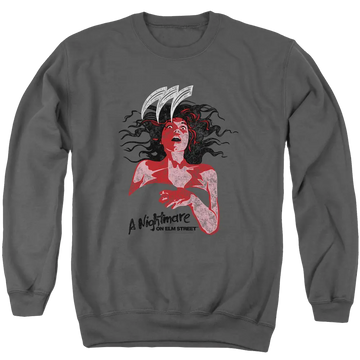 A Nightmare on Elm Street Illustrated European Poster - Men's Crewneck Sweatshirt A Nightmare on Elm Street