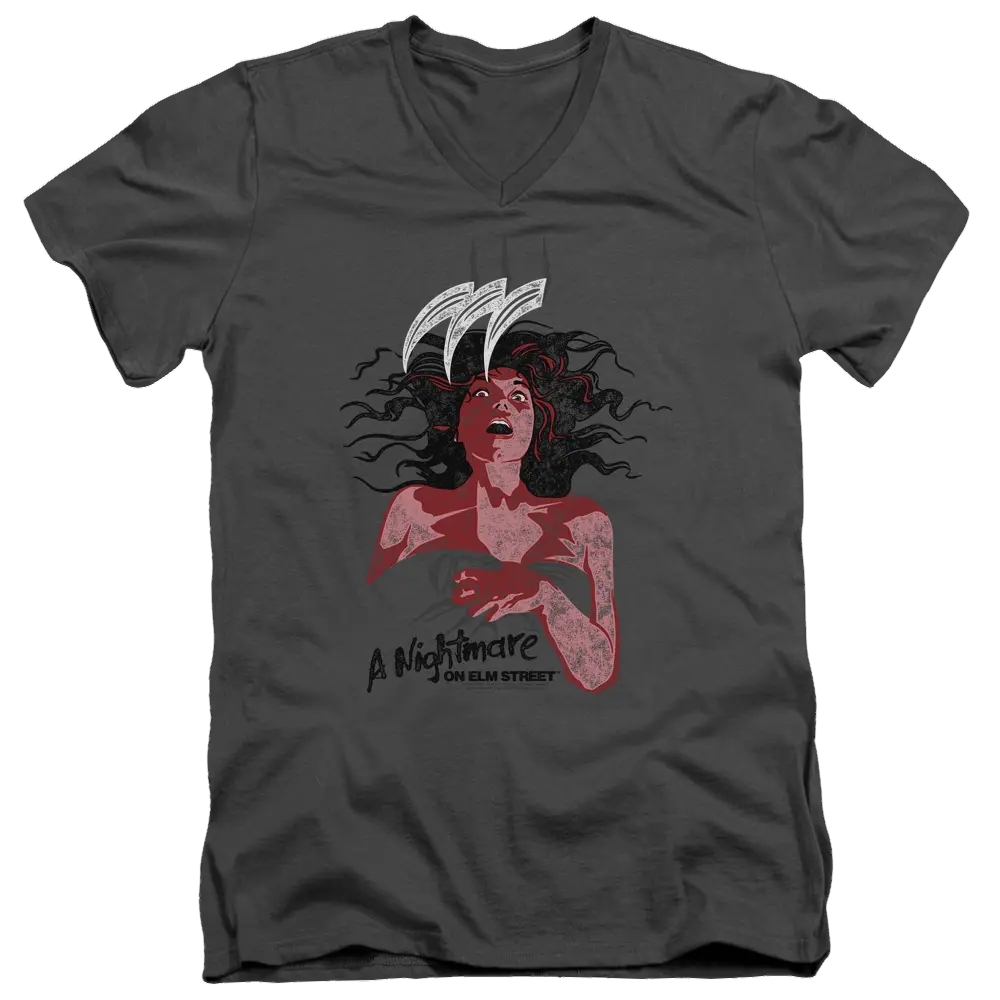 A Nightmare on Elm Street Illustrated European Poster - Men's V-Neck T-Shirt A Nightmare on Elm Street
