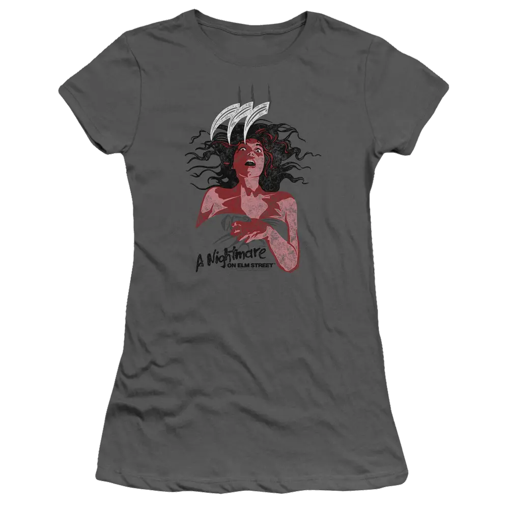 A Nightmare on Elm Street Illustrated European Poster - Juniors T-Shirt A Nightmare on Elm Street