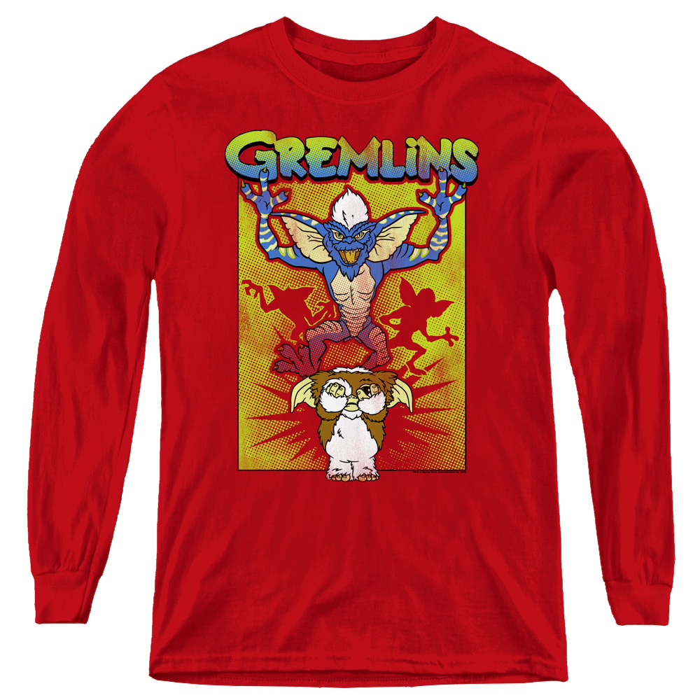 Gremlins Be Afraid - Youth Long Sleeve T-Shirt Youth Long Sleeve T-Shirt Gremlins