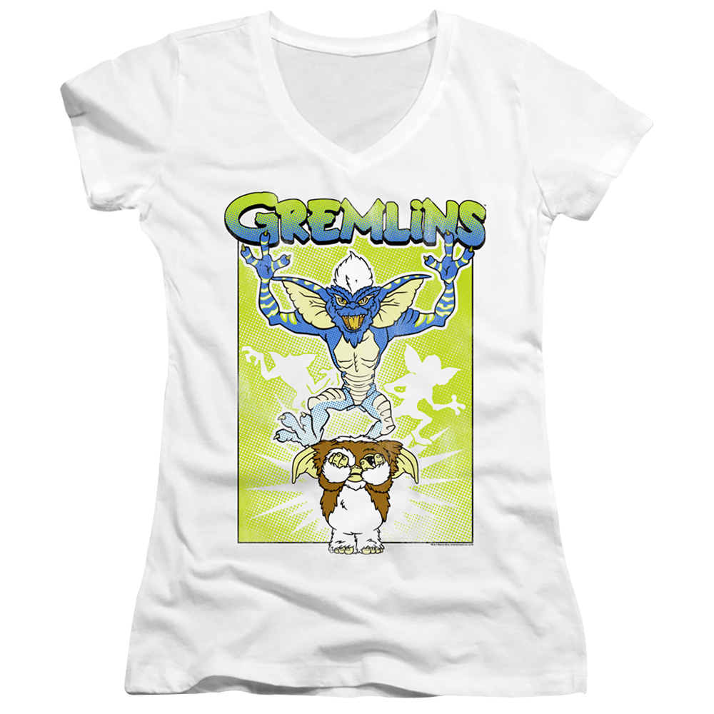 Gremlins Be Afraid - Juniors V-Neck T-Shirt Juniors V-Neck T-Shirt Gremlins