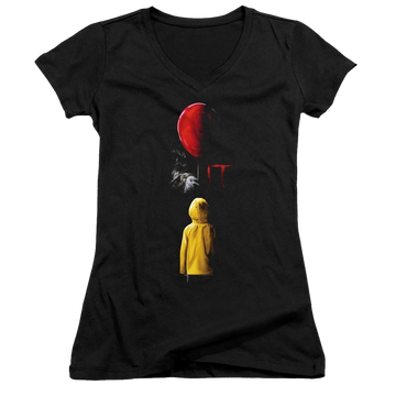 It Red Balloon - Juniors V-Neck T-Shirt Juniors V-Neck T-Shirt IT