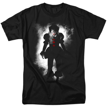 Black men's regular fit t-shirt with IT Floater graphic