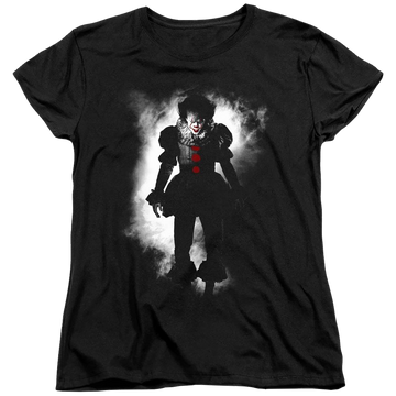 Black women's t-shirt with IT Floater graphic