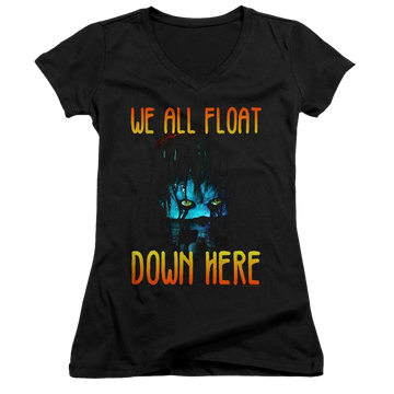 It We All Float Down Here - Juniors V-Neck T-Shirt Juniors V-Neck T-Shirt IT