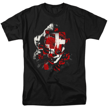 Black men's regular fit t-shirt with IT Come Back graphic