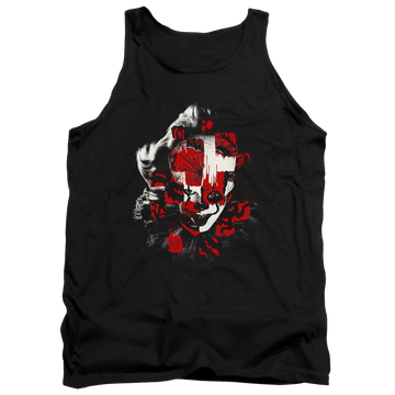 Black men's tank with IT Come Back graphic