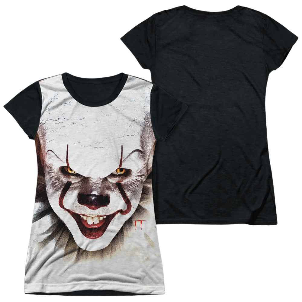 IT Pennywise At Large - Juniors Black Back T-Shirt Juniors Black Back T-Shirt IT