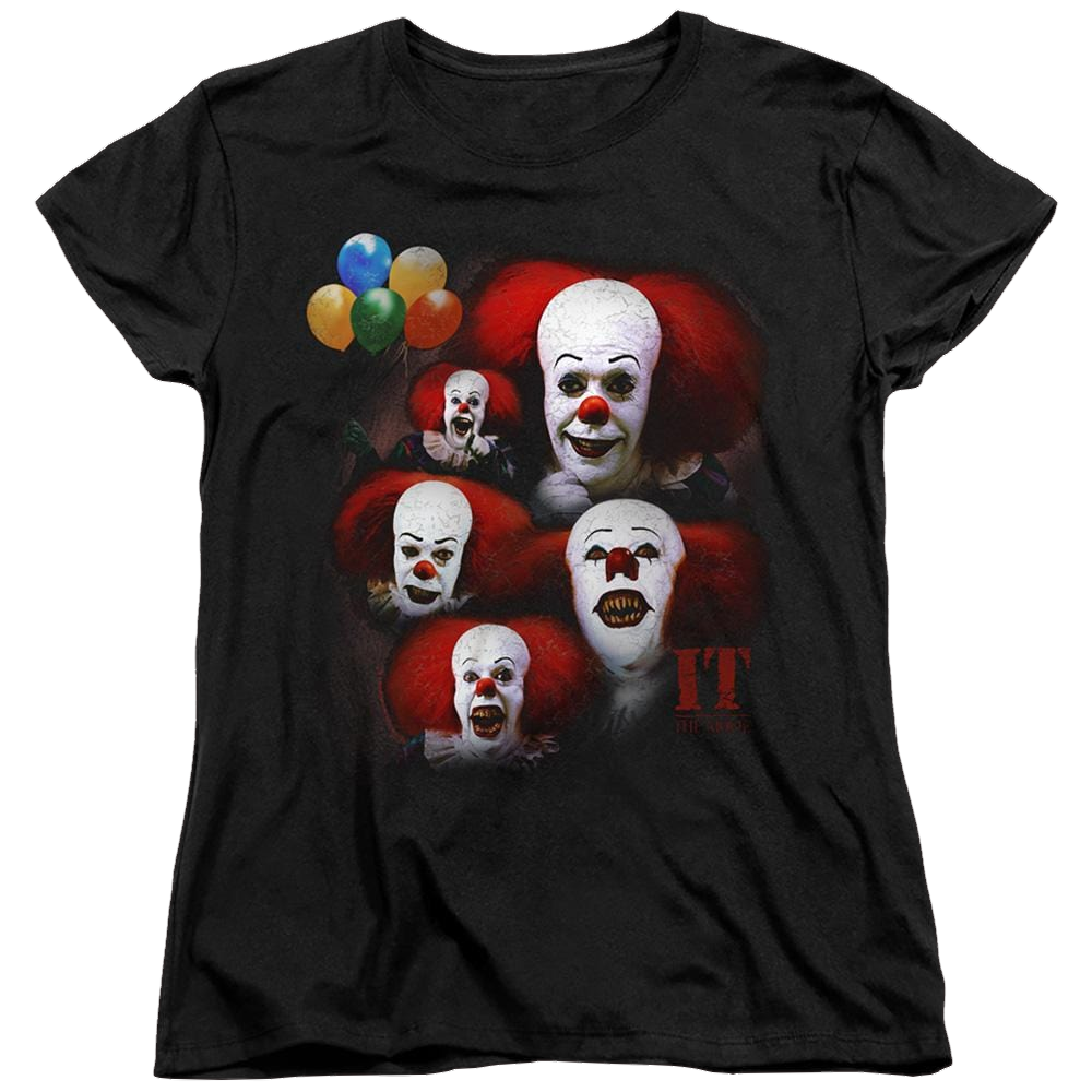 It Tv Miniseries Many Faces Of Pennywise - Women's T-Shirt Women's T-Shirt IT