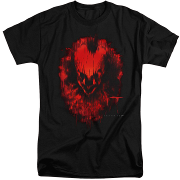 Black men's tall fit t-shirt with IT Isnt Dead graphic