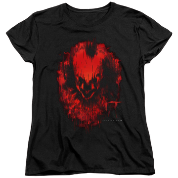 Black women's t-shirt with IT Isnt Dead graphic