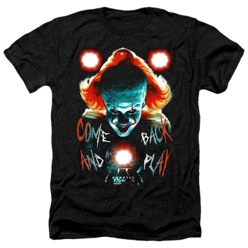 Charcoal men's heather t-shirt with IT Dead Lights graphic