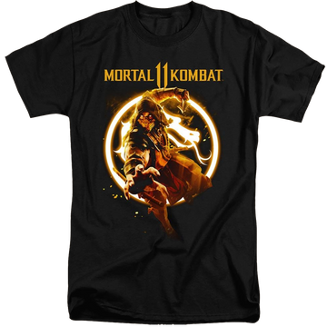 Mortal Kombat Scorpion Flames - Men's Tall Fit T-Shirt Men's Tall Fit T-Shirt Mortal Kombat