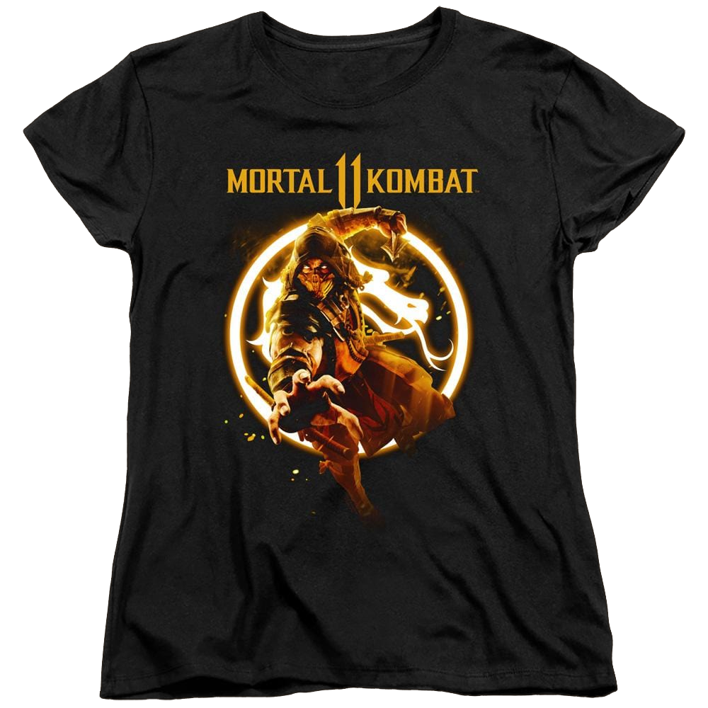 Mortal Kombat Scorpion Flames - Women's T-Shirt Women's T-Shirt Mortal Kombat