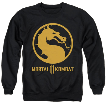 Mortal Kombat Dragon Logo - Men's Crewneck Sweatshirt Men's Crewneck Sweatshirt Mortal Kombat