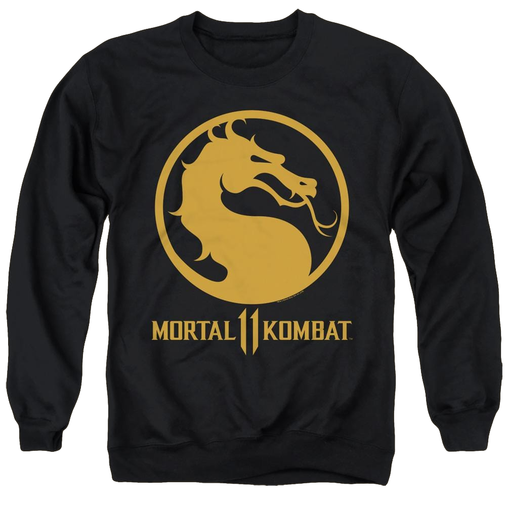 Mortal Kombat Dragon Logo - Men's Crewneck Sweatshirt Men's Crewneck Sweatshirt Mortal Kombat