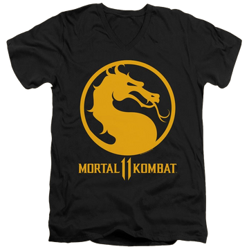 Mortal Kombat Dragon Logo - Men's V-Neck T-Shirt Men's V-Neck T-Shirt Mortal Kombat