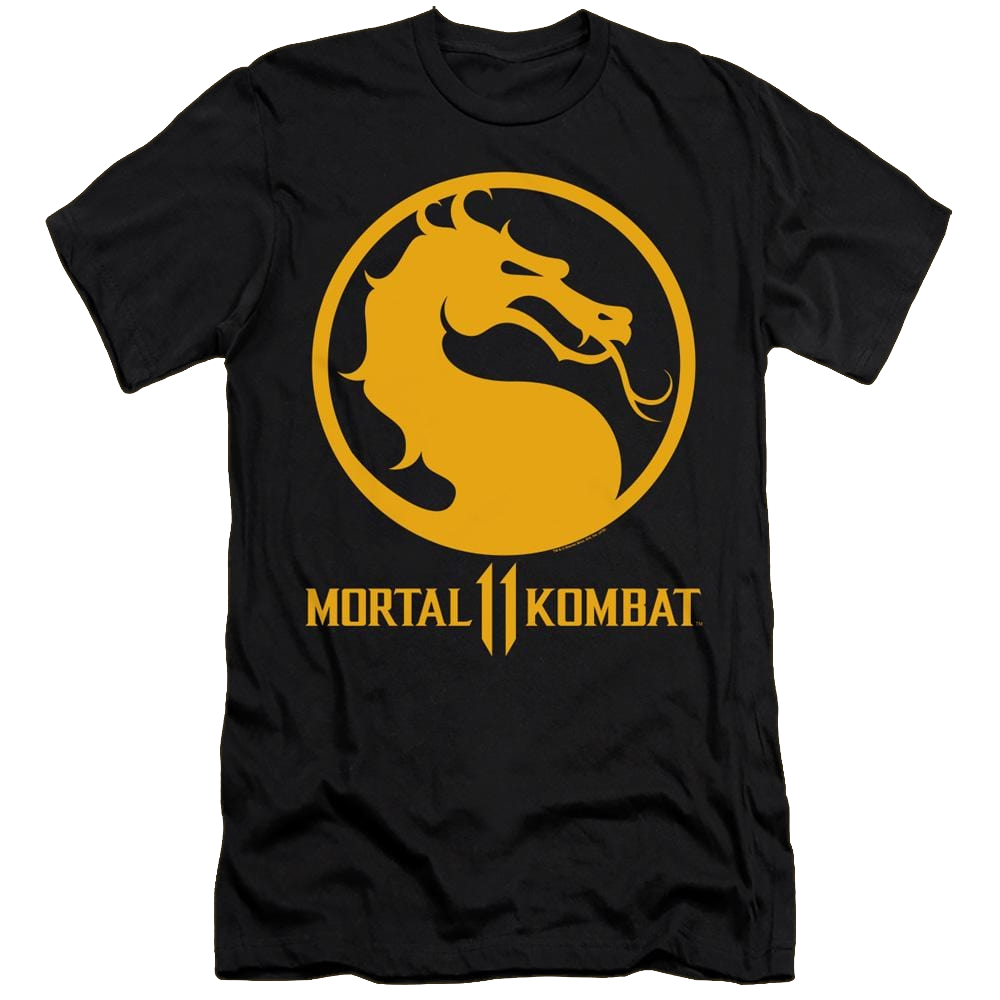 Mortal Kombat Dragon Logo - Men's Premium Slim Fit T-Shirt Men's Premium Slim Fit T-Shirt Mortal Kombat