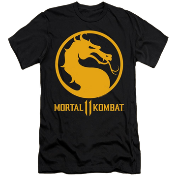 Mortal Kombat Dragon Logo - Men's Premium Slim Fit T-Shirt Men's Premium Slim Fit T-Shirt Mortal Kombat
