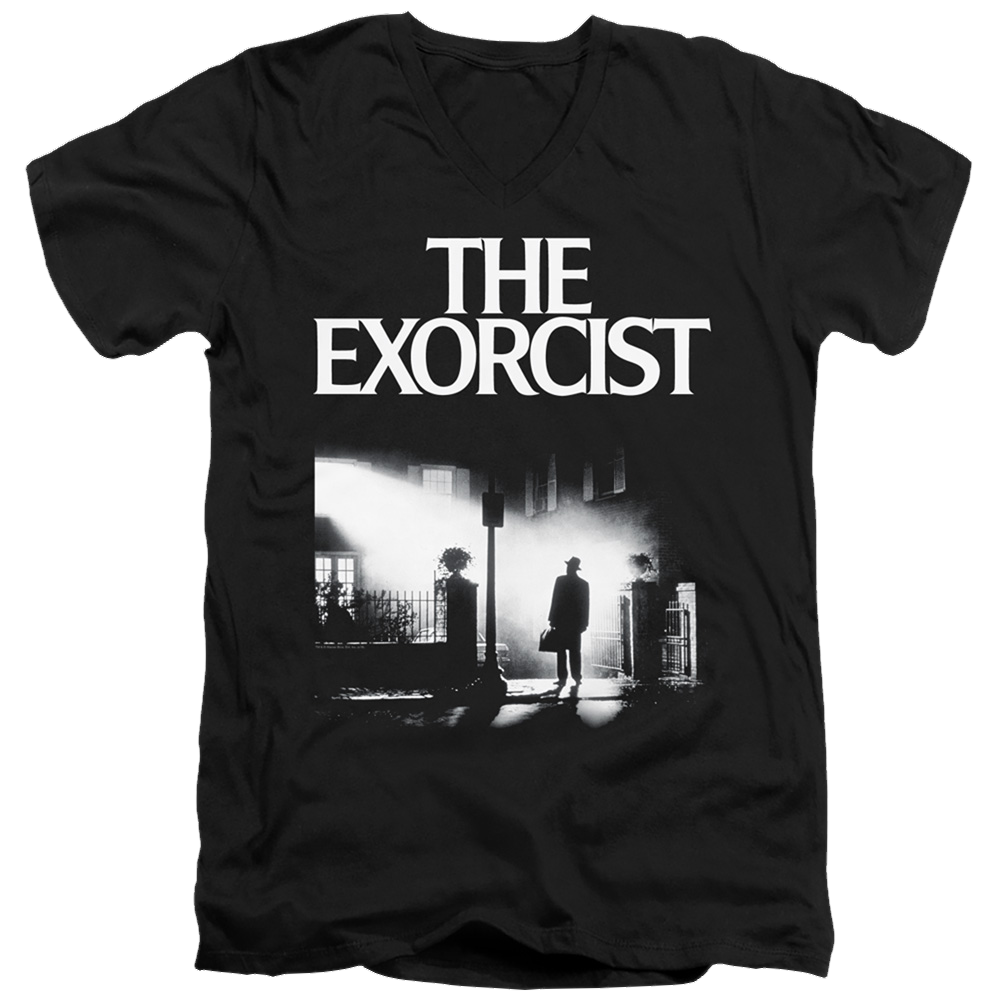 Exorcist, The Poster - Men's V-Neck T-Shirt Men's V-Neck T-Shirt Exorcist