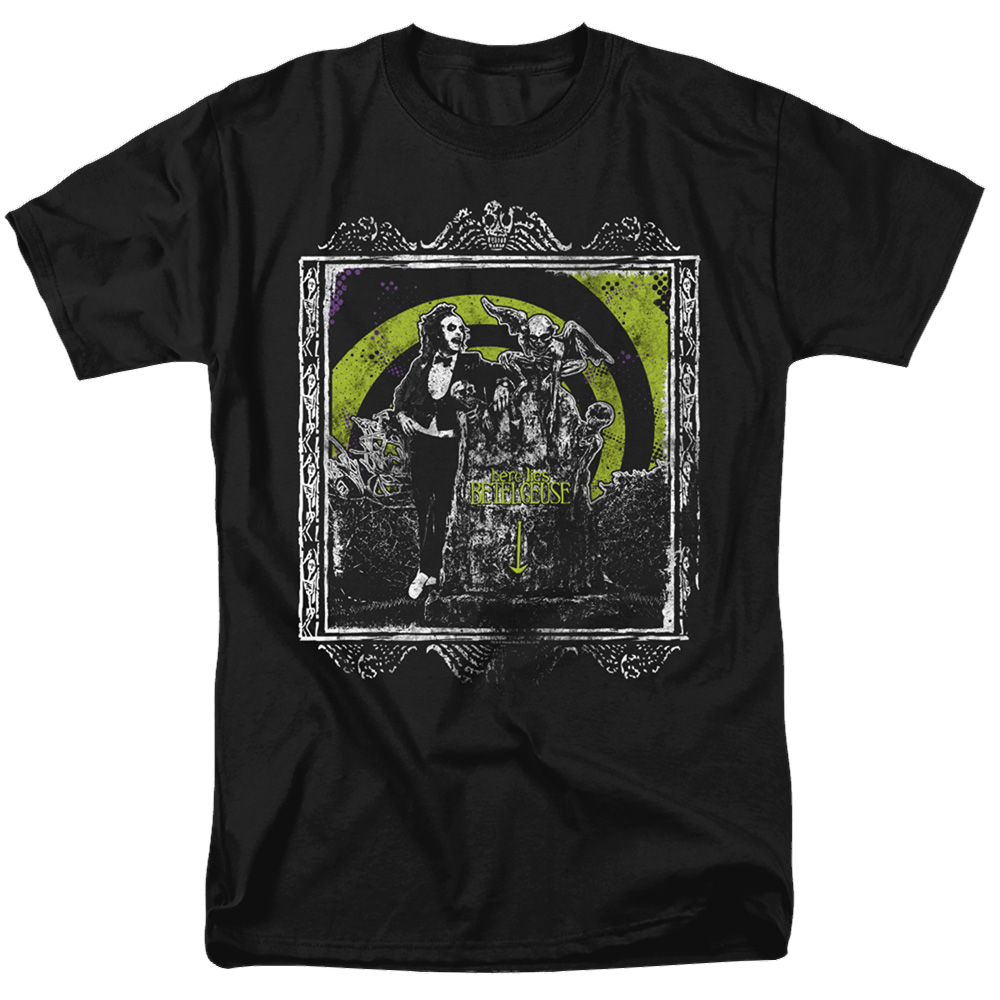 Beetlejuice Here Lies - Men's Regular Fit T-Shirt Men's Regular Fit T-Shirt Beetlejuice