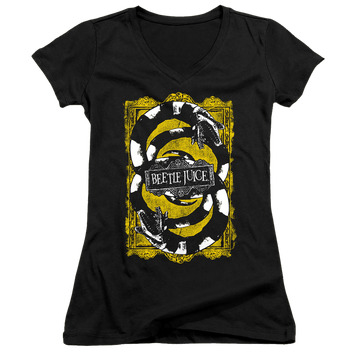 Beetlejuice We Got Worms - Juniors V-Neck T-Shirt Juniors V-Neck T-Shirt Beetlejuice