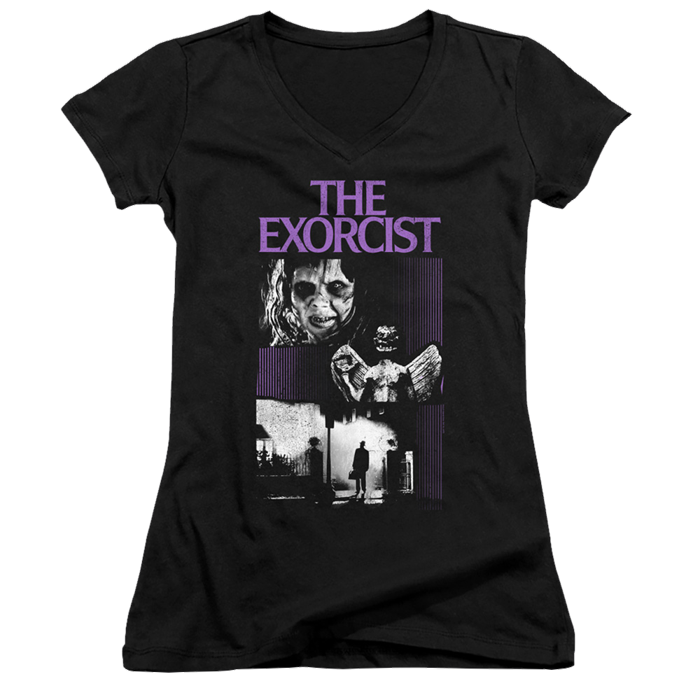 Exorcist, The What An Excellent Day - Juniors V-Neck T-Shirt Juniors V-Neck T-Shirt Exorcist