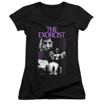 Exorcist, The What An Excellent Day - Juniors V-Neck T-Shirt Juniors V-Neck T-Shirt Exorcist