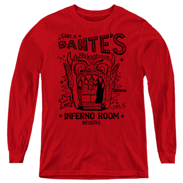 Beetlejuice Dantes Inferno Room - Youth Long Sleeve T-Shirt Youth Long Sleeve T-Shirt Beetlejuice
