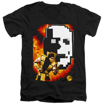 Mortal Kombat Scorpion - Men's V-Neck T-Shirt Men's V-Neck T-Shirt Mortal Kombat