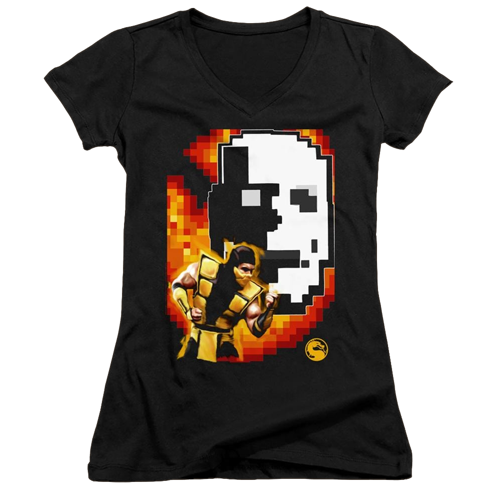 Mortal Kombat Scorpion - Juniors V-Neck T-Shirt Juniors V-Neck T-Shirt Mortal Kombat
