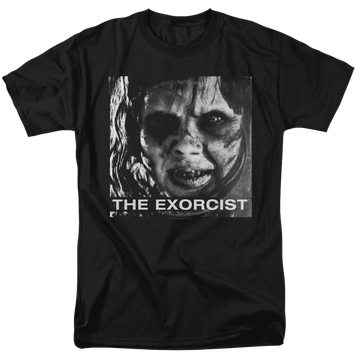 Black men's regular fit t-shirt with Exorcist Regan Approach graphic