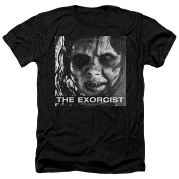 Charcoal men's heather t-shirt with Exorcist Regan Approach graphic